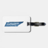 Chattanooga Tennessee Wood Graan Bagagelabel (Achterkant horizontaal)