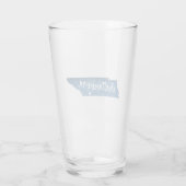 Chattanooga Tennessee Wood Graan Glas (Achterkant)