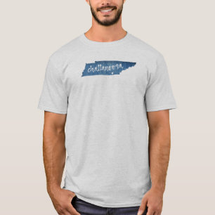 Chattanooga Tennessee Wood Graan T-shirt