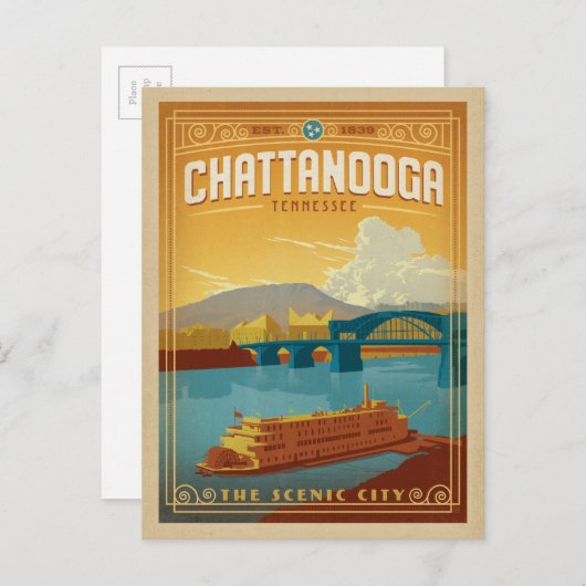 Chattanooga, TN Briefkaart (Voorkant / Achterkant)