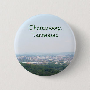 Chattanooga, TN cityscape Ronde Button 5,7 Cm