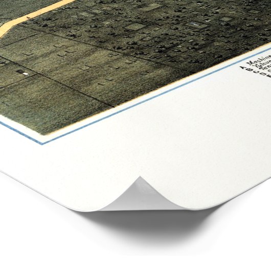 Chattanooga, TN Panorama Map - 1871 Poster (Hoek)