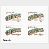 Chattanooga TN Rechthoekige Sticker (Vel)