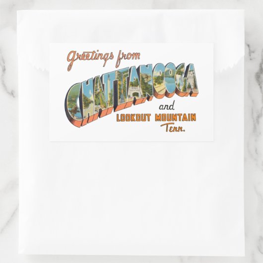 Chattanooga TN Rechthoekige Sticker (Tas)