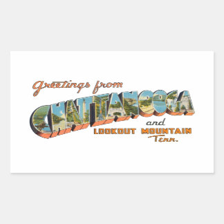 Chattanooga TN Rechthoekige Sticker