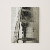 Chattanooga, TN - Walnut Street Bridge in B&W Legpuzzel (Verticaal)