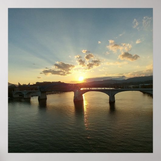 Chattanooga TN Walnut Street Bridge Poster (Voorkant)