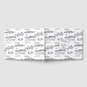 Chattanooga Toile Black and White Wedding Gastenboek (Volledig)