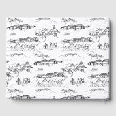 Chattanooga Toile Black and White Wedding Gastenboek (Achterkant)