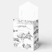 Chattanooga Toile Black en White Bedankdoosjes (Geopend)