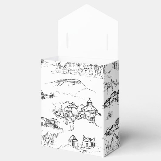 Chattanooga Toile Black en White Bedankdoosjes (Geopend)