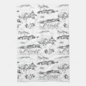 Chattanooga Toile Black en White Theedoek (Verticaal)