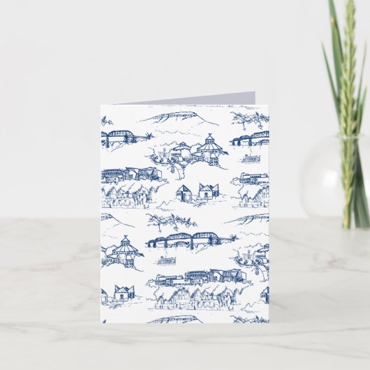Chattanooga Toile Blue Kaart (Voorkant)