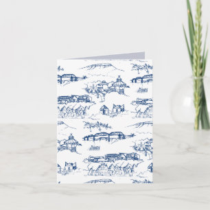 Chattanooga Toile Blue Kaart