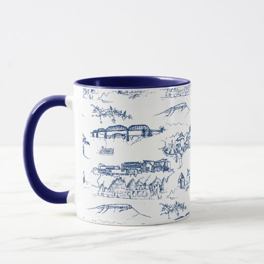 Chattanooga Toile Blue Mok (Links)