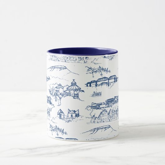 Chattanooga Toile Blue Mok (Midden)