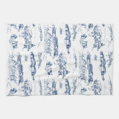 Chattanooga Toile Blue Theedoek (Horizontaal)