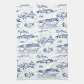 Chattanooga Toile Blue Theedoek (Verticaal)