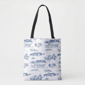 Chattanooga Toile Blue Tote Bag (Voorkant)