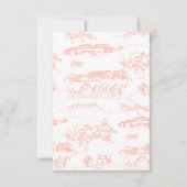 Chattanooga Toile Blush Color Sample Bedankkaart (Voorkant)