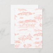 Chattanooga Toile Blush Color Sample Bedankkaart (Voorkant / Achterkant)