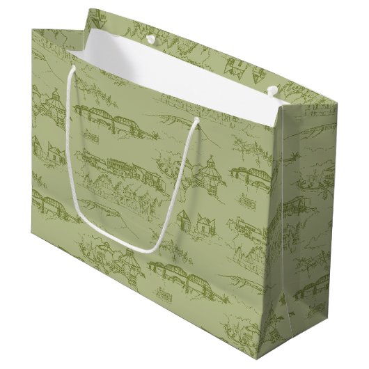 Chattanooga Toile Green Grote Cadeautas (Voorkant Gekanteld)