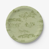 Chattanooga Toile Green Papieren Bordje (Voorkant)
