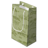 Chattanooga Toile Groen Klein Cadeauzakje (Achterkant Gekanteld)