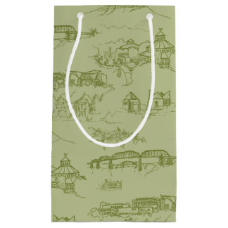 Chattanooga Toile Groen Klein Cadeauzakje