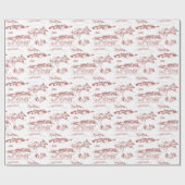 Chattanooga Toile Red Cadeaupapier (Vlak)