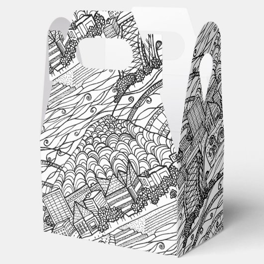 Chattanooga Whimsy Black and White Bedankdoosjes (Geopend)