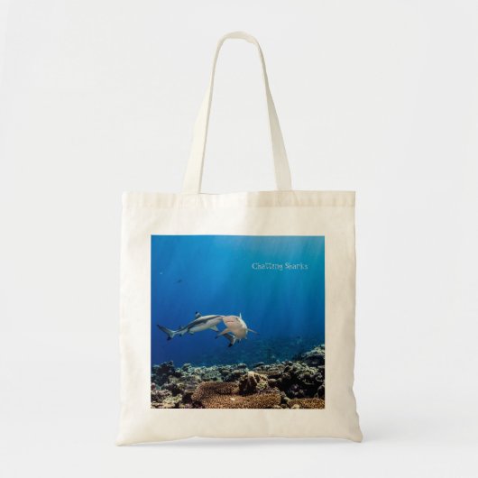 Chatten haaien tote bag (Voorkant)