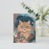 Chatten in Marchande de fleurs Briefkaart (Staand voorkant)