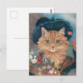 Chatten in Marchande de fleurs Briefkaart (Voorkant / Achterkant)