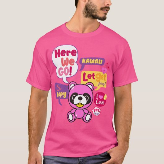 Chatten met Beer T-shirt (Voorkant)