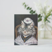 Chatten met grote mère briefkaart (Staand voorkant)