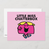 Chatten met Miss Chatterbox Briefkaart (Voorkant / Achterkant)