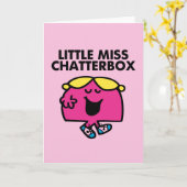 Chatten met Miss Chatterbox Kaart (Gele Bloem)