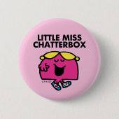 Chatten met Miss Chatterbox Ronde Button 5,7 Cm (Voorkant)