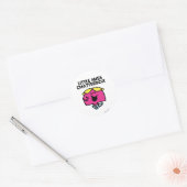 Chatten met Miss Chatterbox Ronde Sticker (Envelop)