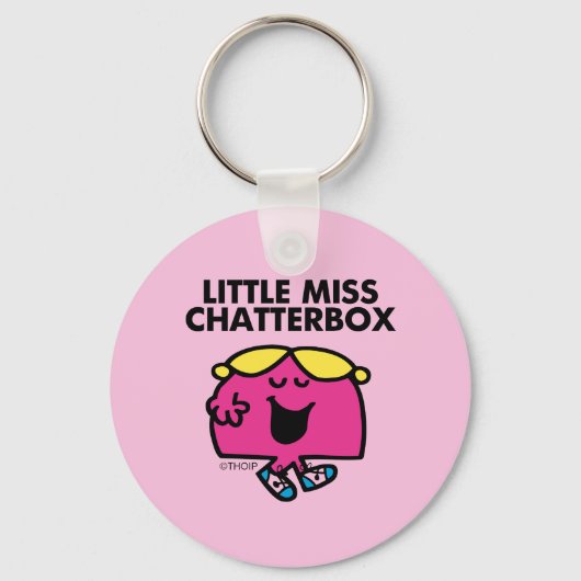 Chatten met Miss Chatterbox Sleutelhanger (Voorkant)