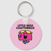 Chatten met Miss Chatterbox Sleutelhanger (Achterkant)