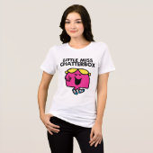 Chatten met Miss Chatterbox Tri-Blend Shirt (Voorkant volledig)