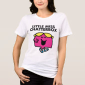 Chatten met Miss Chatterbox Tri-Blend Shirt (Voorkant)