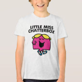 Chatten met Miss Chatterbox Tri-Blend Shirt (Voorkant)