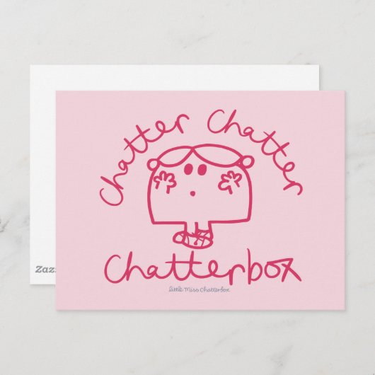 Chatter Chatterbox Briefkaart (Voorkant / Achterkant)