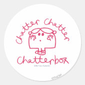 Chatter Chatterbox Ronde Sticker (Voorkant)