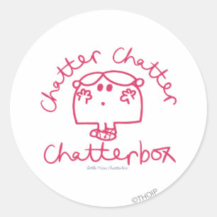 Chatter Chatterbox Ronde Sticker