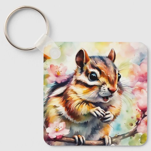 Chattering Spring Chipmunk Sleutelhanger (Voorkant)