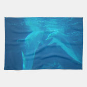 Chatting Dolphin Pair Kitchen Towel Theedoek (Horizontaal)